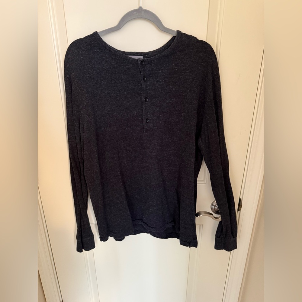 Men’s Bonobos Charcoal Slim Fit Henley